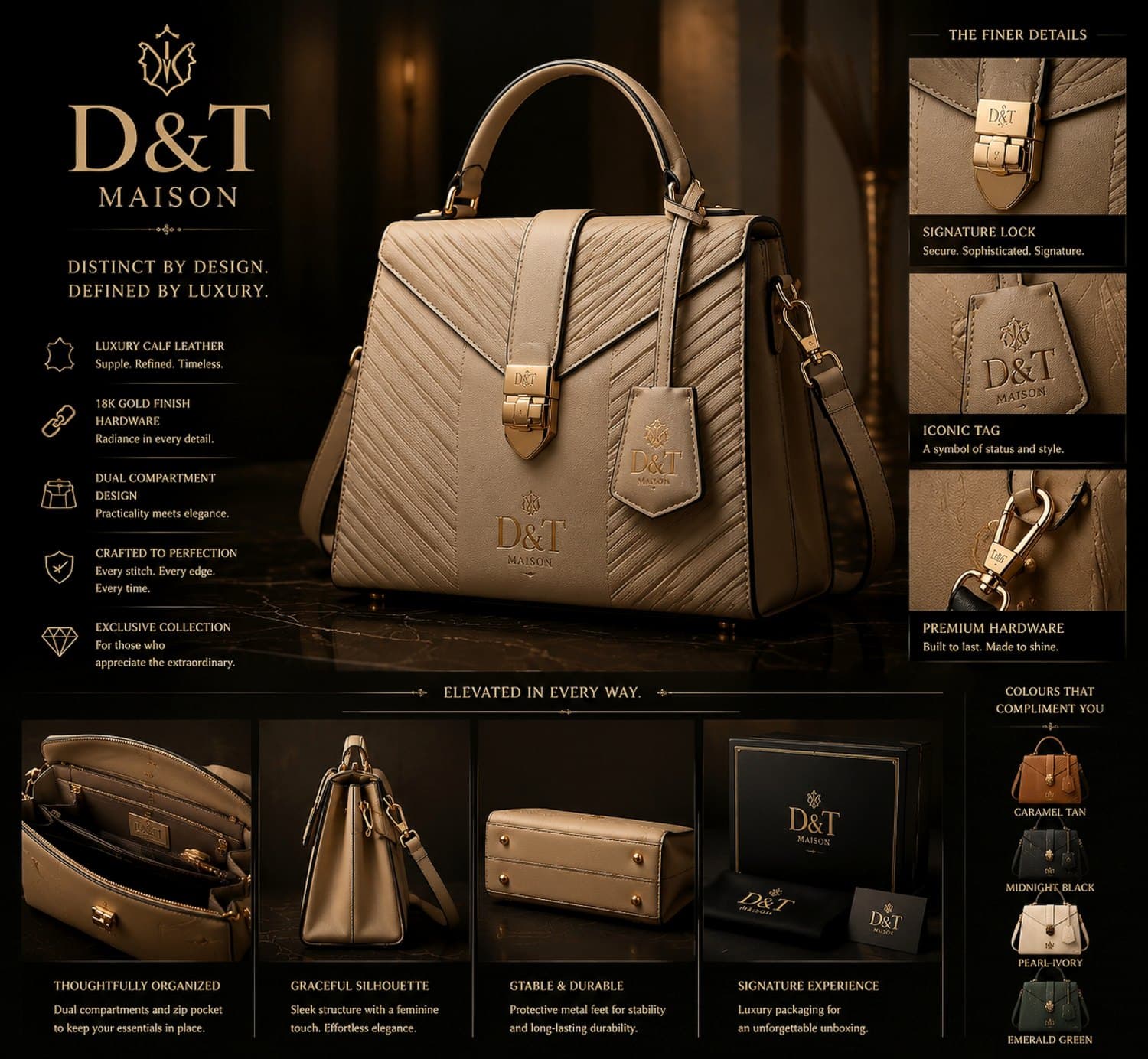 Caramel Tan Signature Satchel